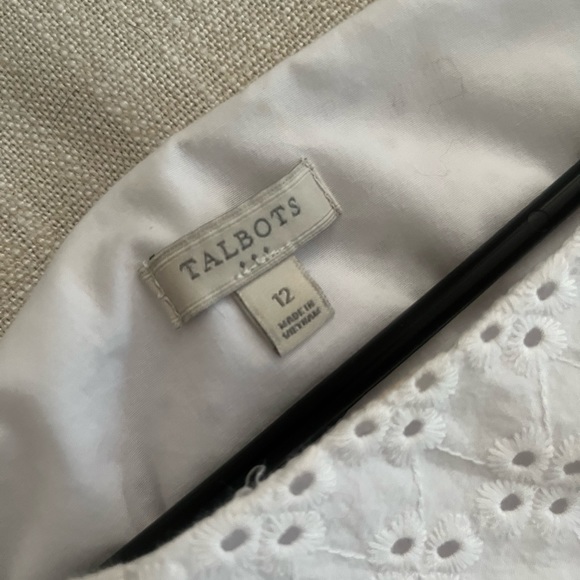 Talbots white eyelet sheath dress - Picture 3 of 7